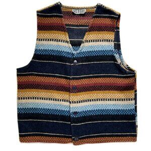 Vintage Men's Wool blend Navajo Vest - Medium